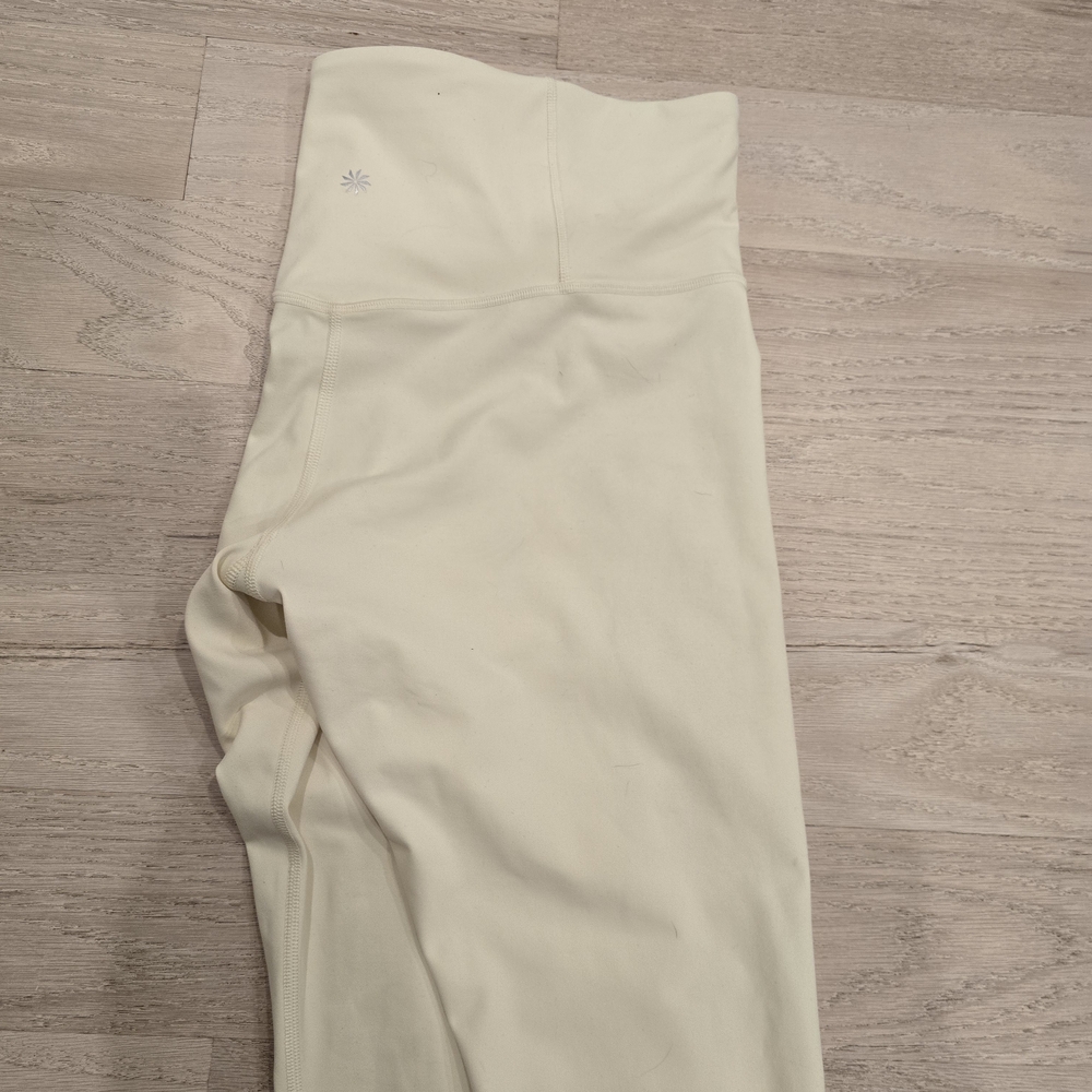 Athleta High-Rise Cream Leggings